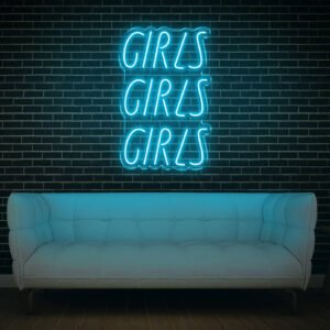 Girls Girls Girls LED Neon Sign