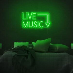 Live Music LED Neon Sign